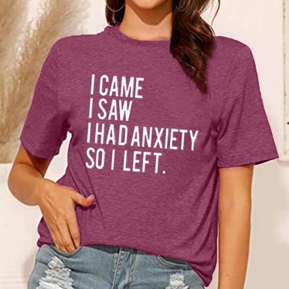 XL Pink Graphic Tee - “I came, I had anxiety, so I left”
NWT - Picture 3 of 5